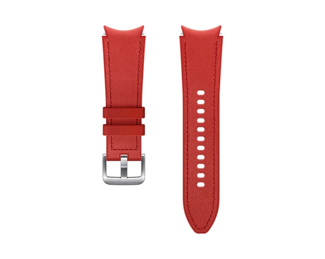 ET-SHR88SREGWW Hybrid Leather Band 20 mm RED