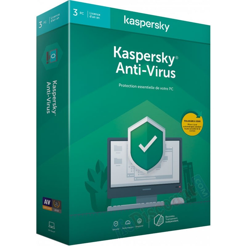 Kaspersky Antivirus 3 Postes /1 An