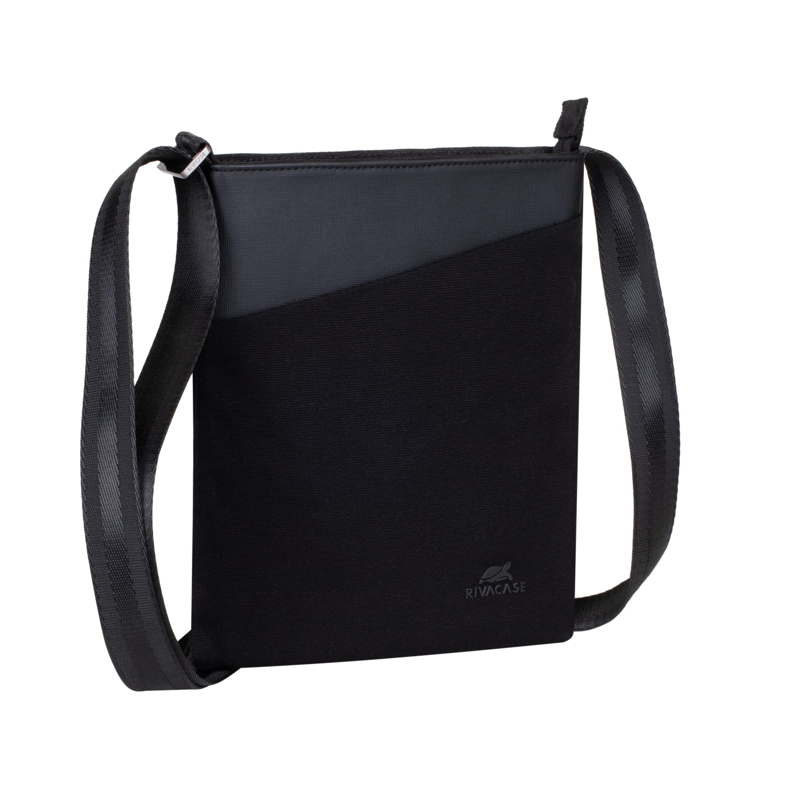 RIVACASE 8509 black Canvas Crossbody bag 8″ / 12