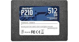 Patriot P210, 512GB SATA III – up to 520MB R & 430