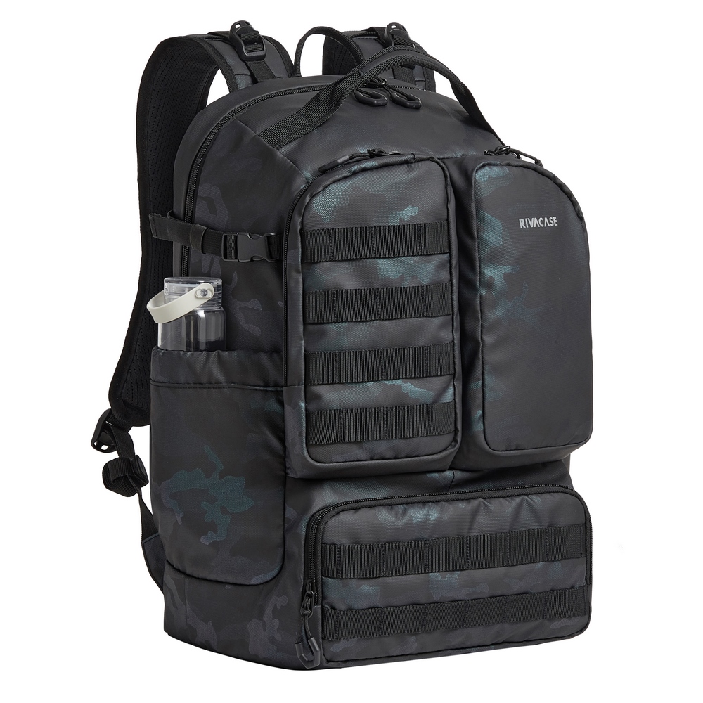 RIVACASE 7663 navy camo Sherwood-ECO 32L Rucksack