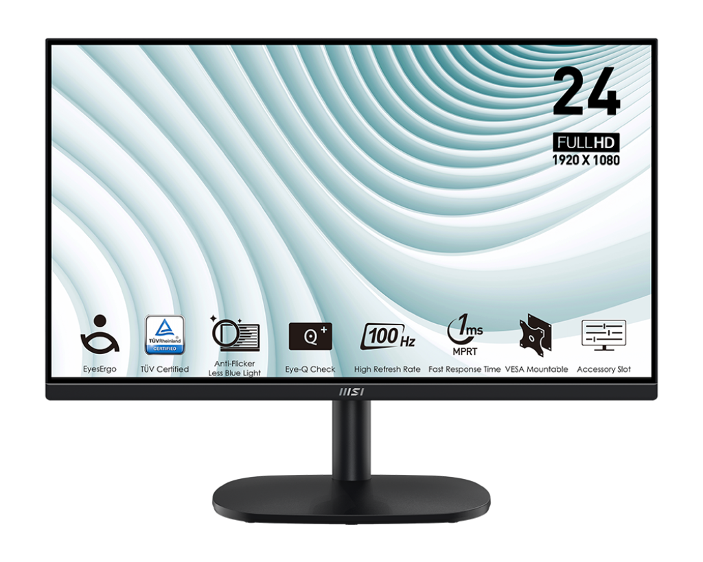 Moniteur MSI Pro MP245V 100Hz 1ms