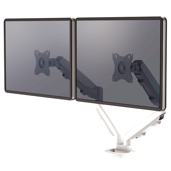 9683501 ESI EPPA DUAL MONITOR ARM – WHITE