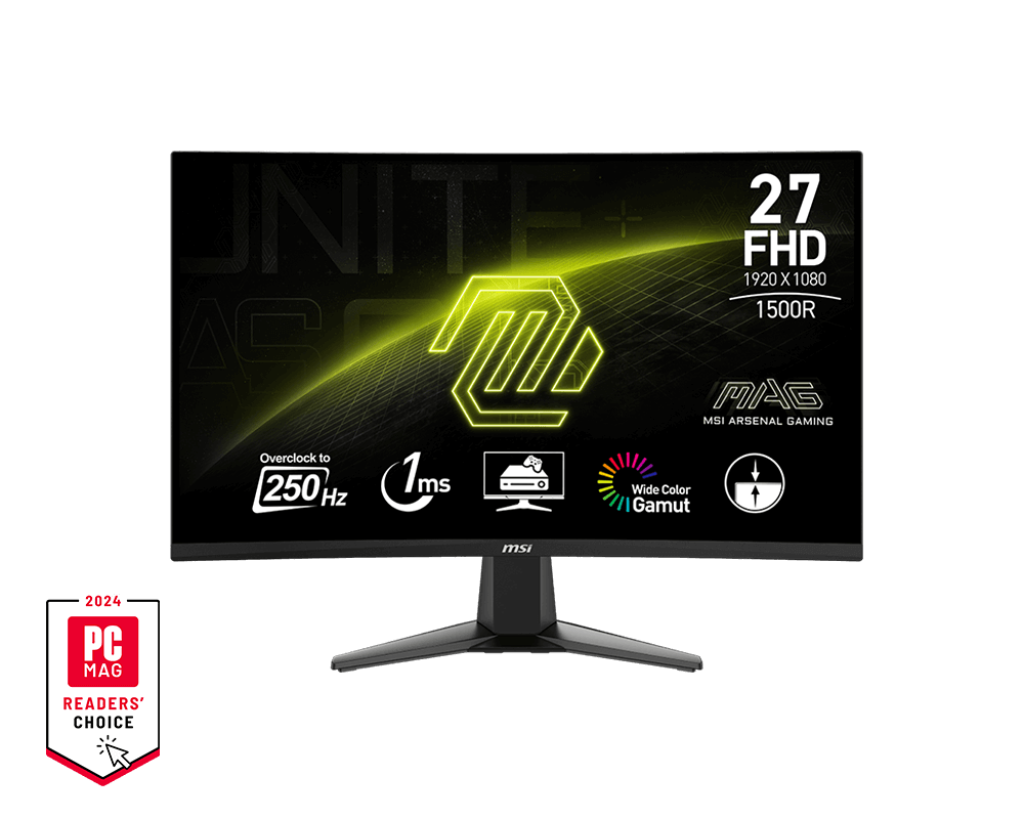 Moniteur MSI MAG 27C6X 27″ 250 Hz 1ms
