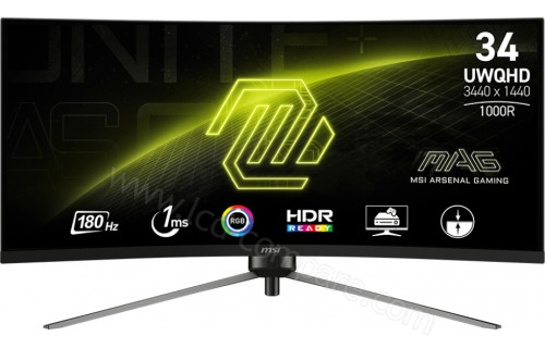 Moniteur MSI MAG 345CQR 34″ 180Hz UWQHD