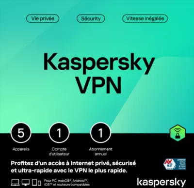 Kaspersky VPN SeC2 5 Postes 1y FFP bs inclCD MAG