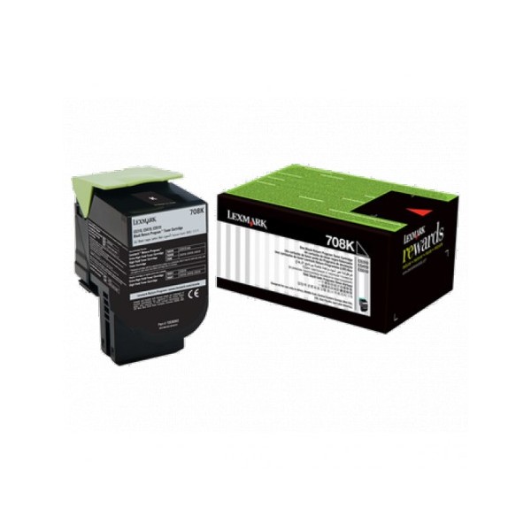 70C80K0 TONER NOIR 708K 1000 P LEXMARK CS310/CS410