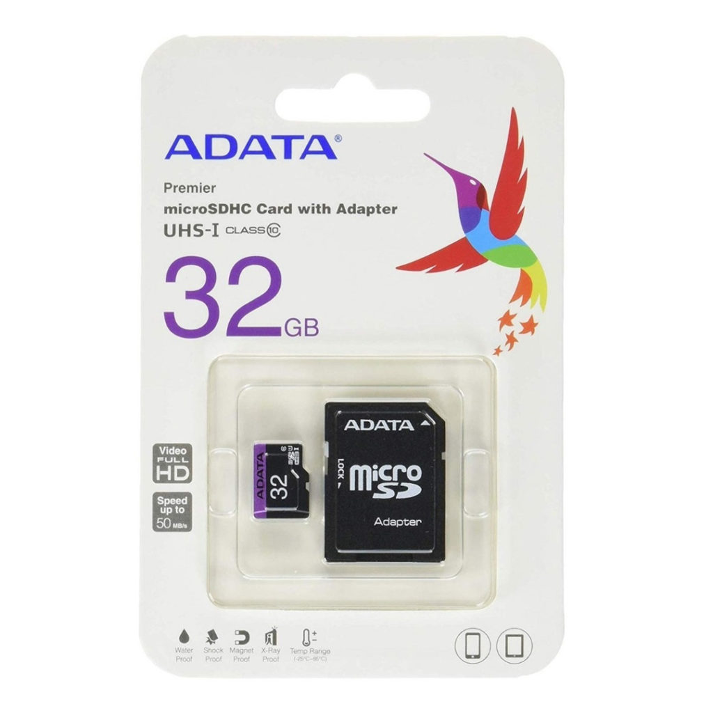 microSDHC/SDHC UHS-I 32GB CLASS 10 + ADAPTATEUR