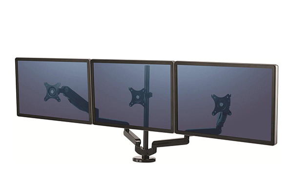 BRAS PORTE ECRANS TRIPLE PLATINIUM NOIR