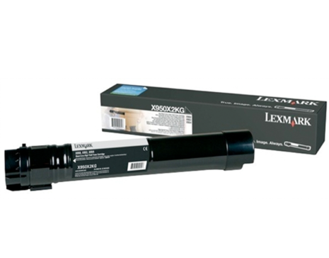 X950X2KG TONER X95X Noir Toner Cartridge Extra hHg