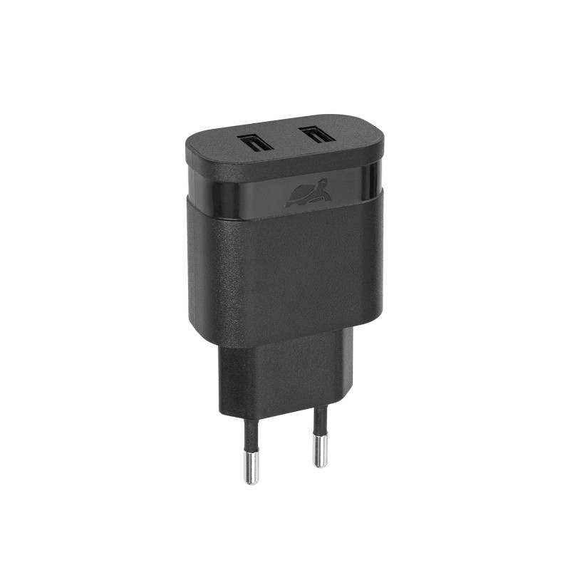 CHARGEUR MURAL VA4123 B00 3,4A/2USB NOIR-SANS CBL