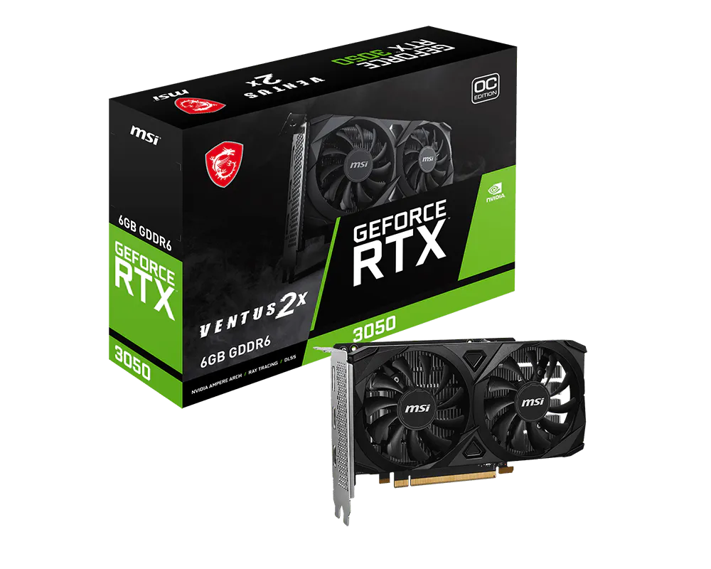 MSI GeForce RTX 3050 VENTUS 2X E 6G OC