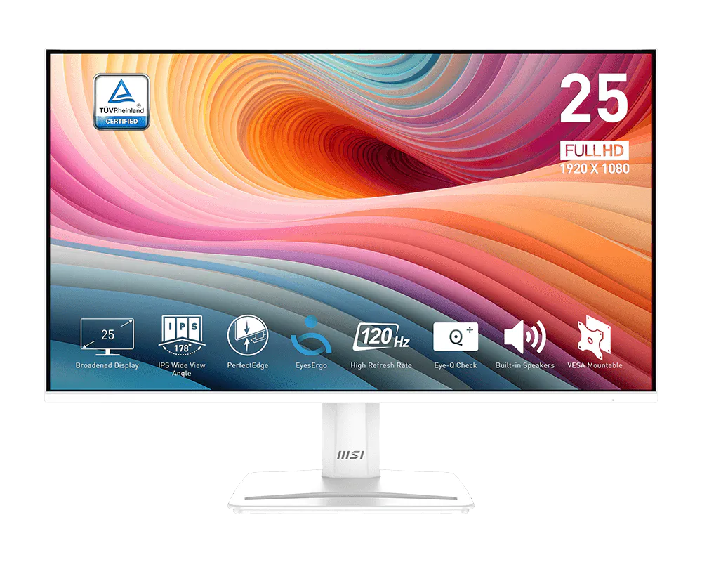 Moniteur MSI PRO MP251W E2 24,5″ IPS 120Hz