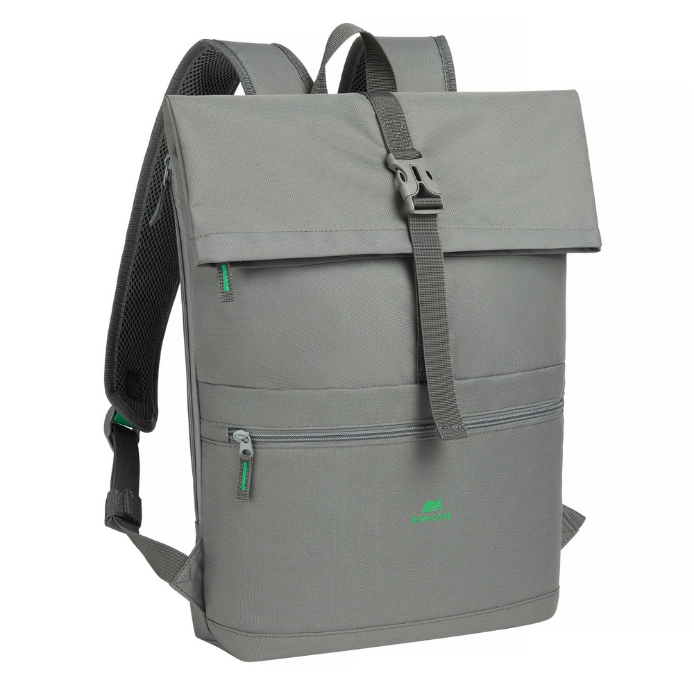 RIVACASE 5567 grey Gremio-ECO Roll-up 15L backpack