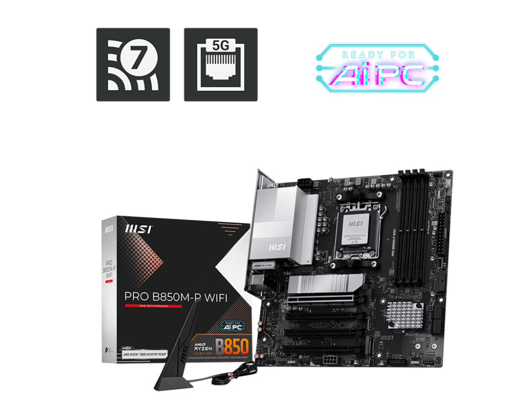 Carte Mère MSI PRO B850M-P WIFI