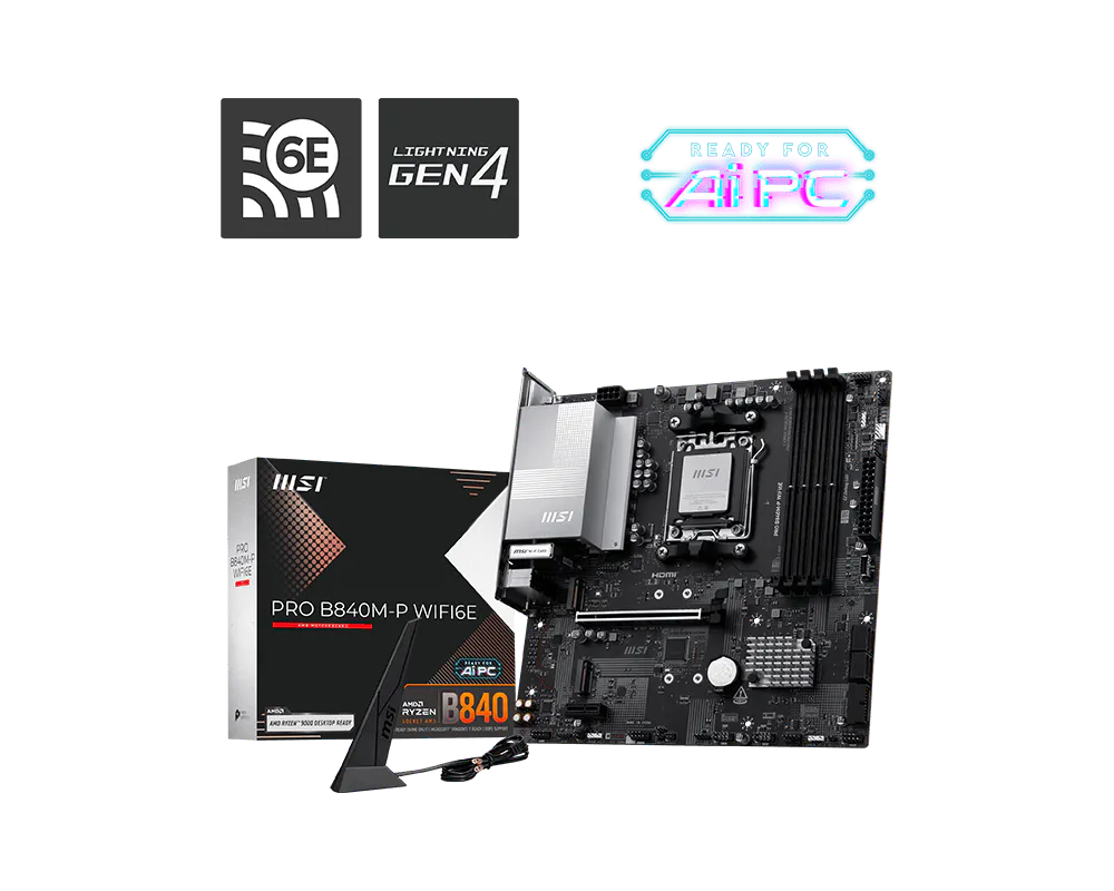 MSI PRO B840M-P WIFI6E
