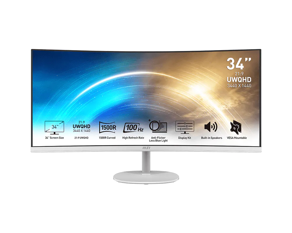 Moniteur MSI PRO MP341CQW UWQHD 100Hz