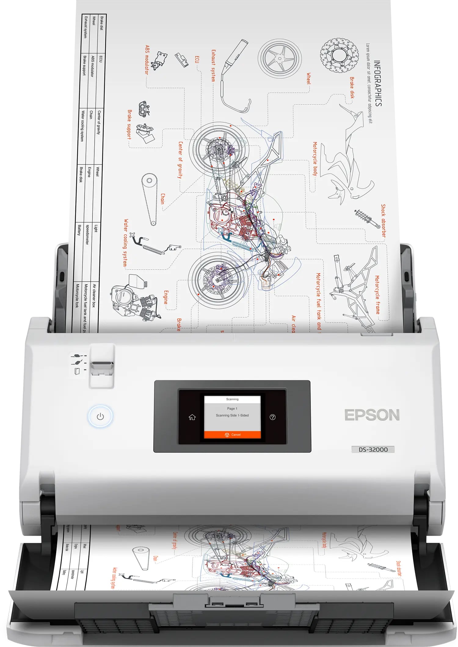 Scanner  EPSON WORKFORCE DS-32000 A3