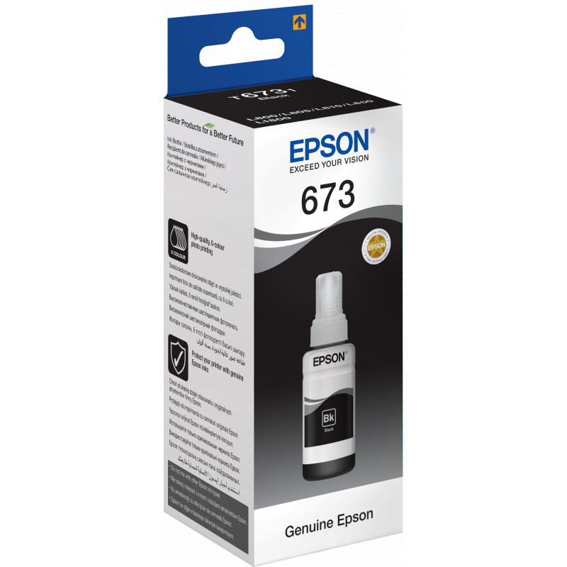 C13T67314A Bouteille d&rsquo;encre Noire L1800