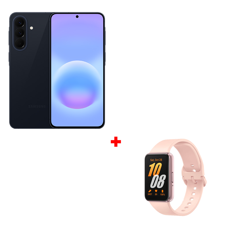 A57 DARK BLEU + FIT 3 Pink Gold