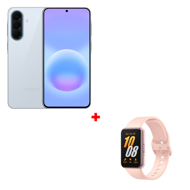A57 Light Blue + FIT 3 Pink Gold