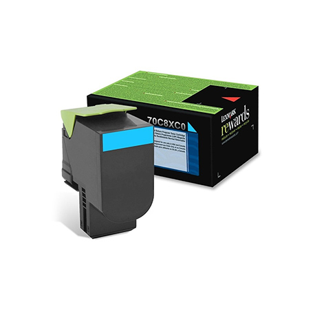 70C80C0  TONER CYAN 708C 1000 P LEXMARK CS310/CS41