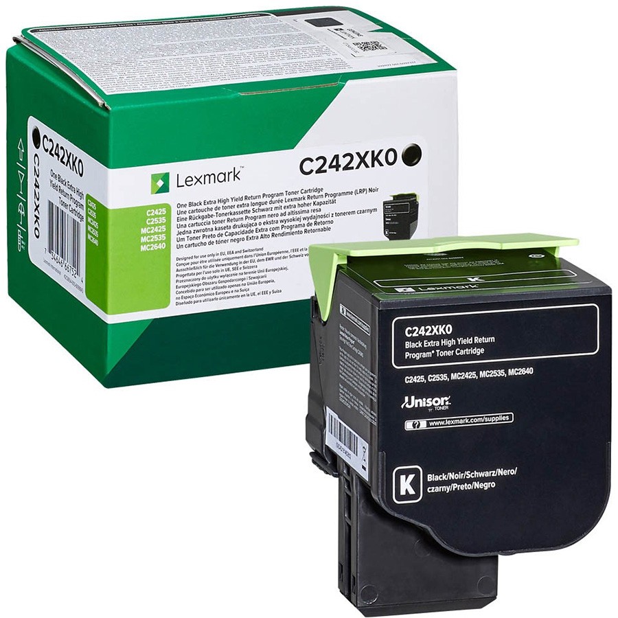 Lexmark C245XK0 Black Extra High Yield Return Prog
