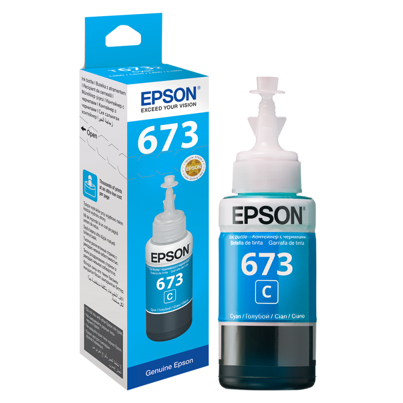 C13T67324A Bouteille d&rsquo;encre Cyan L1800